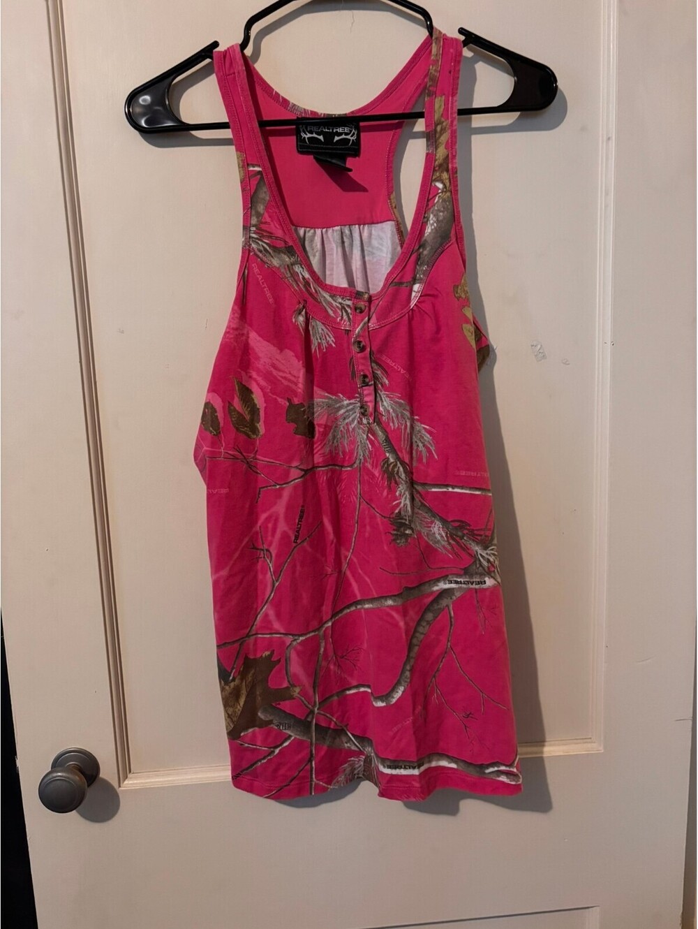 Realtree Pink Camouflage Racerback Tank Top